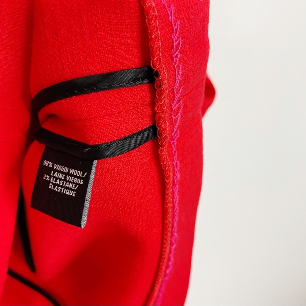 Lafayette 148 New York Red Mini Career Dress - Picture 8 of 9